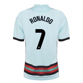 Camisolas de futebol Portugal Cristiano Ronaldo 7 Equipamento Alternativa Euro 2020 Manga Curta